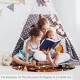 thumbnail image 4 of Abstract Musical Background.jpg Round Soft Area Rugs 2.6ft Anti-Slip Cute Circle Carpet for Teen Girls Room, Circular Rug for Nursery Room, Dorm, Cute Room Decor for Baby, 4 of 7
