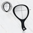 thumbnail image 4 of Zadro Large Teardrop Handheld Mirror Curved Ergonomic Handle to Hang, 4 of 11