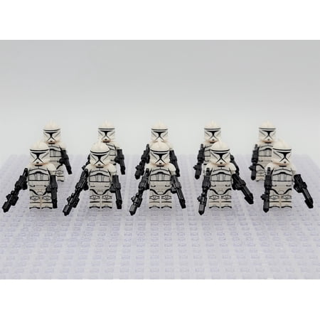 10 PCS Star Wars Phase 1 Clone Army Troopers Minifigures Set