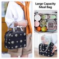 thumbnail image 5 of Bolsas de almuerzo para mujer, bolsas aislantes para el almuerzo con bolsillo frontal, bolsa de almuerzo térmica a prueba de fugas para adultos y niñas, 5 of 5