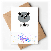 Chinese Herbivores Fat Lovely Pandas Welcome Back Greeting Cards Envelopes Blank