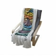 thumbnail image 4 of Hawaii Soft Flannel Fleece Throw Blanket, Abstract Ocean Waves on Beach Sunset Background Summer Surfing Theme Coastal Art, Cozy Plush for Indoor and Outdoor Use, 70" x 90", Multicolor, by Ambesonne, 4 of 6