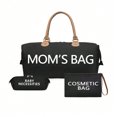 thumbnail image 1 of SNNROO 3pcs/Set Tote Shoulder Diaper Bag With Dry/Wet Separation  Bottle Compartment For Traveling Moms, 1 of 7