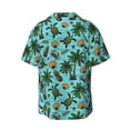 thumbnail image 6 of Daiia Pineapple Sea Turtle Men's Linen Shirts Short Sleeve Casual Shirts Button Down Shirt for Men Beach Summer Wedding Shirt-3X-Large, 6 of 6