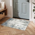 thumbnail image 3 of KUETH 2x3 Area Rugs for Abstract Gray & Blue Throw Rug – Machine Washable Entryway Carpet with Non-Slip Gripper, Distressed Vintage Style Accent Mat for Bedroom Living Room, Aesthetic Indoor Doormat, 3 of 9