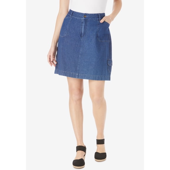 Woman Within Plus Size Perfect Denim Skort