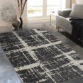 thumbnail image 2 of Allstar Rugs 8'x10' Rectangle Abstract Intersecting Line Rug Gray, 2 of 3