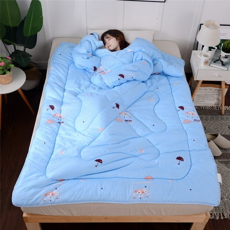 - Grtxinshu Winter Creative Lazy Quilt With Sleeves Warm Thicken Blanket Washed Quilt Home Soft And Comfortable Sofa Blanket 120 x 160cm