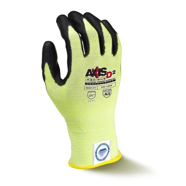 Radians AXIS Cut Protection Level A4 Glove, Multi, Small, RWGD100S
