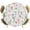 Gray Green, variant on Elastic Fitted Round Tablecloth, Pink Spring Floral Waterproof Stretch Table Cover for 55"-60" Tables, Flowers Elegant Pastoral Leaves Washable Outdoor Tablecloths for Patio, Picnic, Camping