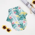 thumbnail image 6 of Dog Hawaiian Shirt Costume, Dog's Cool T-Shirts Summer Clothes, Hawaiian Shirt for Small Medium Large Dogs, Design for Summer Luau Style Beach Camp Vacation Green 3XL, 6 of 7