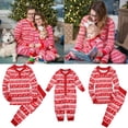thumbnail image 4 of Lovebay Christmas Pajamas for Family, Matching Family Xmas PJs Sets Red Printed Tops+Long Pants Sleepwear for Toddler Kids Boys Girls 8-9 Years, 4 of 10