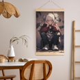 thumbnail image 5 of My Hero Academia Himiko Toga Wooden Shaft Hanging Poster Home Decor Poster Wall Art Painting For Living Room Bedroom 12"X18", 5 of 7