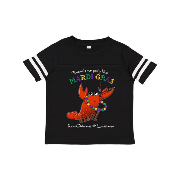 Inktastic There's No Party Like Mardi Gras-crawfish Boys or Girls Toddler T-Shirt