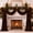 Chocolate Brown, variant on Guvpev 15.8 FT Christmas Velvet Bow Garland with 3 Large Flocked Bows, Elegant Burgundy Holiday Mantel Drape Decoration for Fireplace, Stair Railing, Window, Indoor