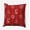 Firecracker Red, variant on 16" x 16" Simply Daisy Christmas Lines Polyester Indoor/Outdoor Pillow, Moss Green Qty 1