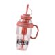 thumbnail image 5 of Botella de agua deportiva tipo vaso, a prueba de fugas, con asa, gran capacidad, resistente y moderna. rosa, 5 of 9