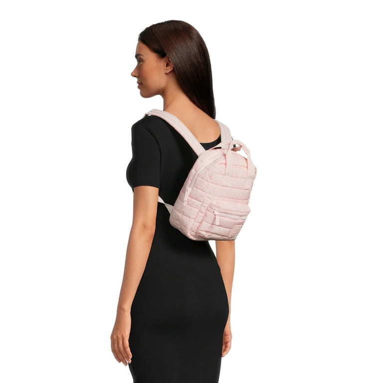 Reebok Women s Cameron Print Quilted Mini Backpack Pink Walmart