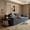 Dark Gray, variant on 71" Modern Corduroy Small Loveseat, Cloud Memory Foam Compressed Couch in a Box, Boneless Space-Saving Sofa for Living Room Bedroom Apartment, No Assembly