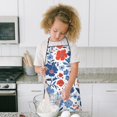 thumbnail image 4 of Pioneer Flower Floral Print Pattern Kids Aprons for Girls and Boys,Adjustable Neck Strap Toddler Aprons for Kids Cooking Baking, 4 of 7