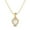 Yellow Plated Silver, variant on 6mm Heart Shaped Pearl Love Pendant 925 Sterling Silver Gold Vermeil Women Chain Necklace