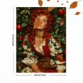 thumbnail image 3 of Orchard Redhead Portrait Canvas Wall Art, Romantic Apple Greenery Print, Elegant Home Wall Decor, 3 of 8
