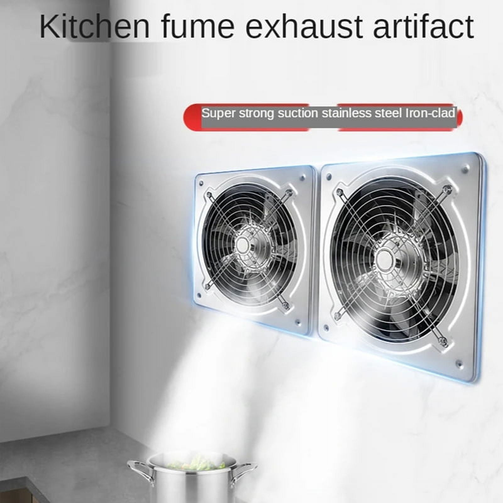 7Inch Booster Fan Extractor Exhaust Fan Ventilation Pipe Fan for Bathroom Toilet Kitchen Wall Window Stai