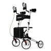 OasisSpace Lightweight Upright Rollator Walker for Seniors - Up Rollator Walker wIth Armrest(Silver)