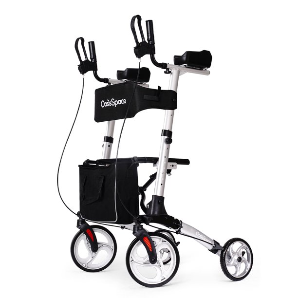 OasisSpace Lightweight Armrest Walker Up Rollator Walker WIth Armrest