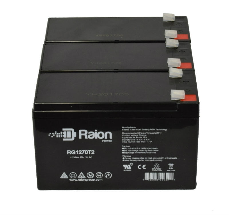 Raion Power 12V 7Ah Replacement Alarm Battery for ADT Security Alarm ...