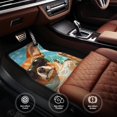 thumbnail image 6 of Wukai Funny Swimming Chihuahua Front Car Floor Mats Four-Piece Set Front & Rear Universal Car Floor Mats for SUVs, Trucks, Sedans, 6 of 7