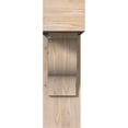 thumbnail image 2 of Ekena Millwork 7 1/2"W x 20"D x 24"H Funston Block Smooth Bracket w/ Offset Brace, Douglas Fir, 2 of 25