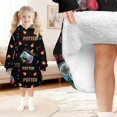 thumbnail image 6 of Game Controller Black Pattern Lamb Fleece Blanket Hoodies for Teens ,Teens Oversize Sherpa Wearable Hooded Blanket Sweatshirt with Super Pockets, 6 of 6
