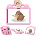 thumbnail image 3 of Allytechgroup Cute Kids for Walmart ONN 10.1 Tablet Cover Gen 4 2024 Tablet(Model:100135925), DIY Figures Design Kickstand EVA Lightweight Handle Case Shockproof Cover, Pink, 3 of 9