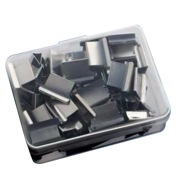 Handheld Pusher Refill Clips, Stable Metal Pusher Dispenser Clip Decorative for Fixing Test Papers 50Pcs Refill Clips,50Pcs Colorful Refill Clips