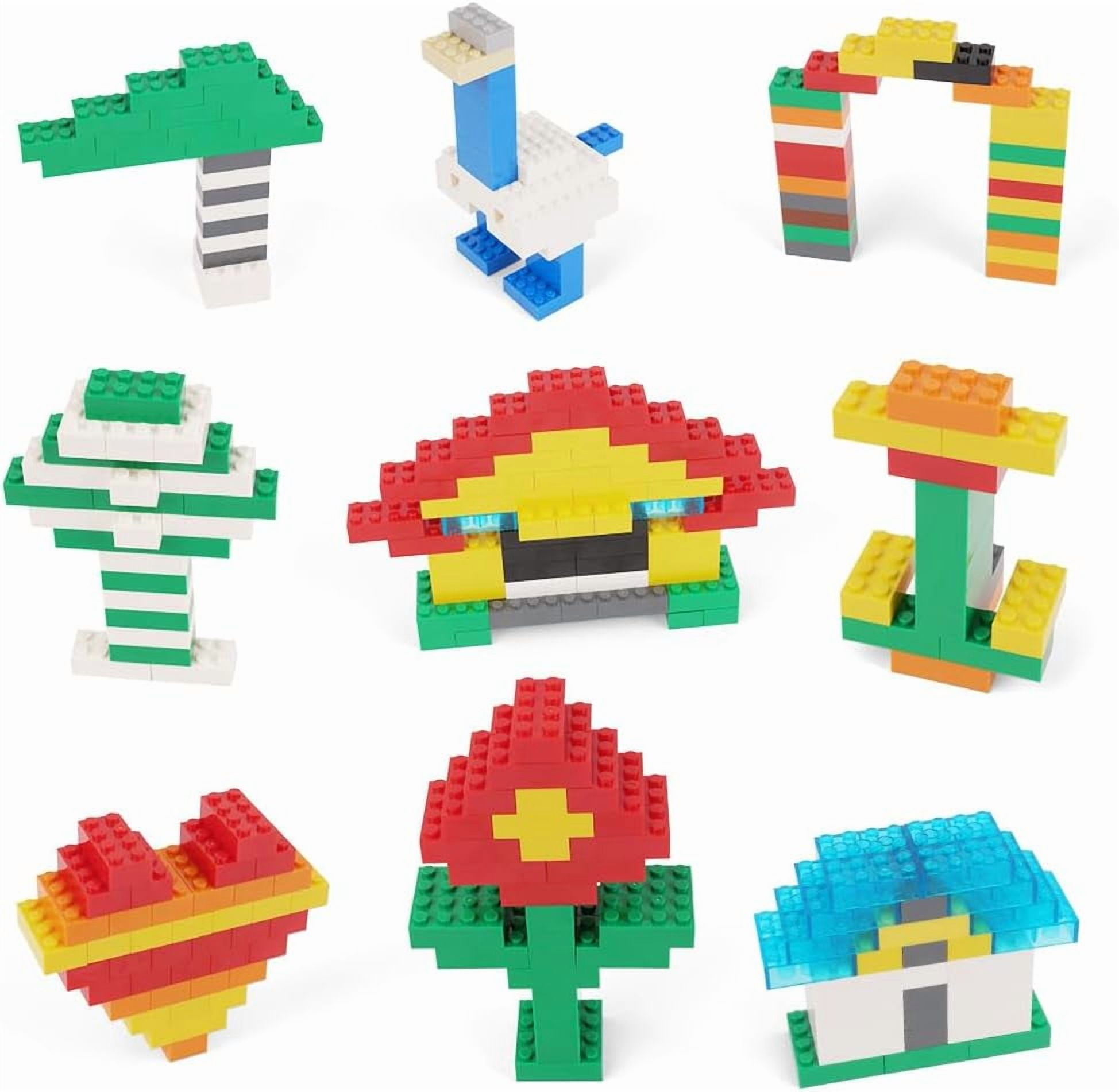 Classic Multicolor Building Blocks Bulk Pack , 320 Pieces 2x4 Individual Bricks, Creative Brick Box, Compatible With Major Brands