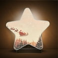 thumbnail image 2 of WOBOGO Santa Claus Giving Presents LED Star Night Light 0.2 Watt Wall Plug Dusk to Dawn Auto Switch Adjustable Brightness Soft White Light, 2 of 6