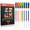 Juice, variant on Retractable Juicy Gel Pens, 7 Colors Large Capacity Vibrant Juicy Gel Ink Pens for Adult Coloring, for Fruit Art Note Taking Aesthetic Art Supplies