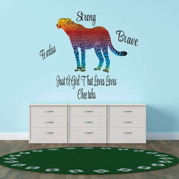 Animal Wall Decals for Boy's Bedroom - Standing Multicolored Tiger Wall Sticker Decal With Easy Installation Instructions Kid's Bedroom Décor Wall Sticker - Size: 10 In x 9 In