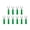 Green, variant on Riousery 10pcs Fork Spade Banana Plug Wire Connectors Brass PVC Appearance 4mm / 0.16in Hole 8mm / 0.31in U Type Electrical Plug Test Probes For Industrial Use Yellow Color Edition
