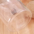 thumbnail image 3 of OUNONA Lot de 1 Pot de Miel Pot de Rangement Forme Ronde Transparente avec Couvercle en Bois pour Usage Domestique, 3 of 8