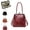 Red, variant on Vintage British Style Handbag, Retro Crossbody Bag, Women's Mini Kiss Lock Crossbody Bag, PU Leather Handbags
