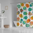 thumbnail image 3 of Coolnut Bath Shower Curtain Liners Happy Easter Holiday Eggs 60x72in Polyester Waterproof with 12 Curtain Hooks Bathroom Accessories Decoration, 3 of 6