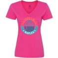 thumbnail image 3 of Inktastic Naples Florida Beach Vacation Women's V-Neck T-Shirt, 3 of 5
