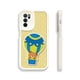 thumbnail image 1 of "Mantenga su iPhone con un aspecto fresco y divertido con una llamativa funda plateada mate de doble capa con diseño de dibujos animados", 1 of 4