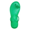 thumbnail image 4 of INC Womens Green Jelly Toe Ring Pineapple Detail Embellished Strappy Loren Round Toe Slip On Sandals Shoes 5 M, 4 of 4