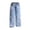 Blue, variant on JLMSPLWG Girls Wide Leg Jeans with Pink Bows Kids Preppy High Waist Pants Tween Girls Vintage Cute Loose Trendy Jean Teen Girls Gradient Color Baggy Denim Jean with Pockets Girl Clothes