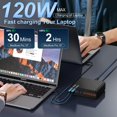 thumbnail image 3 of Estación de carga Aexhend USB C de 800 W con 10 puertos para MacBook Pro/Air, 3 of 6
