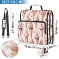 thumbnail image 2 of FORMRS Zipper Binder with Shoulder Strap 2-inch Ring 500 Sheet Capacity File Bag, Pink Ice Cream Pattern, 2 of 5
