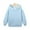 AA#-006 Sky Blue, variant on JULMCOMO Youth Hoodie Preppy Oversized Long Sleeve Sweatshirts kid's Y2k Drop Basic Color Hooded Comfort Pullover Shirt with Pocket Black 12-13 Years